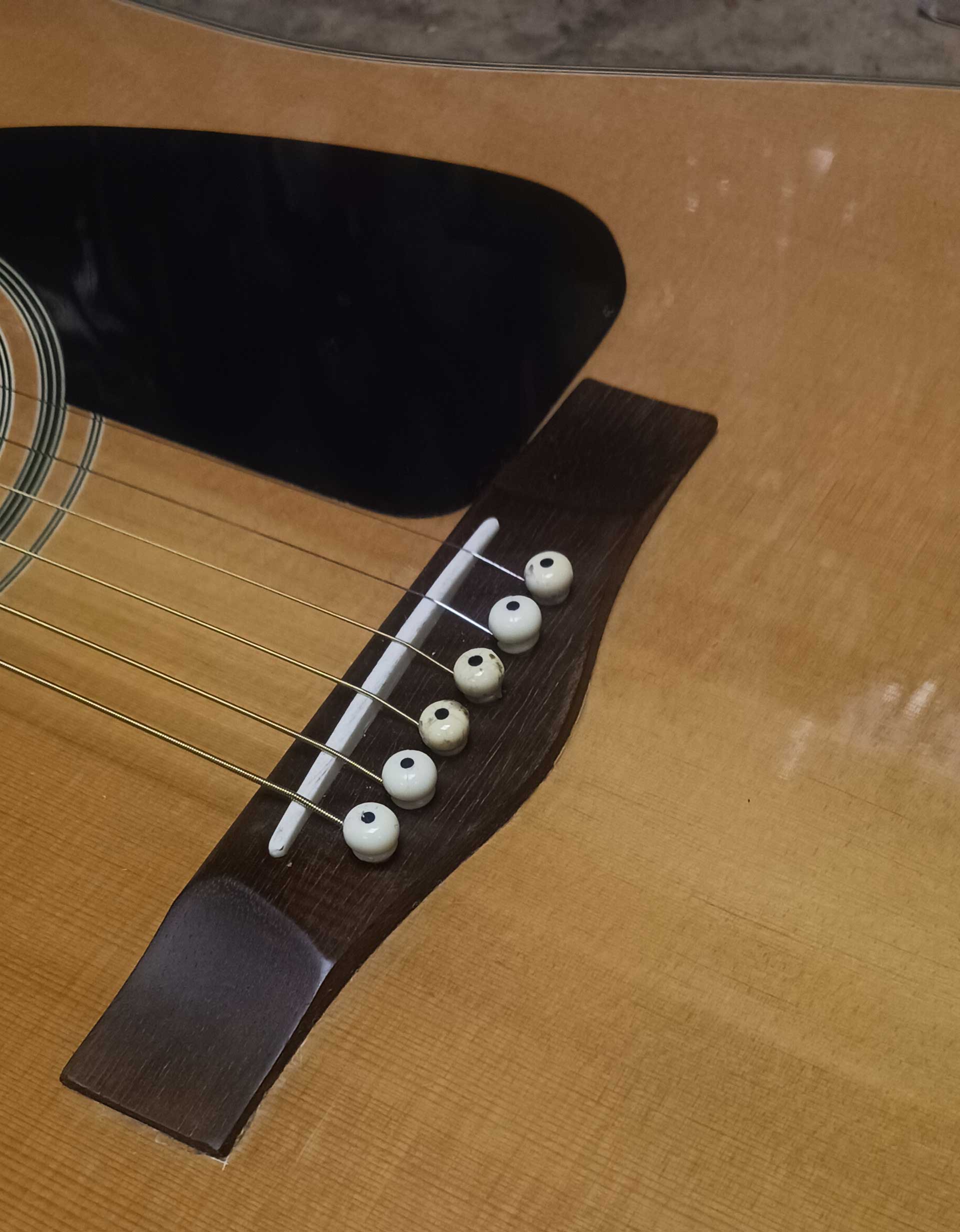 Fender acoustic guitar: bridge re-gluing - Roadrunner Guitars